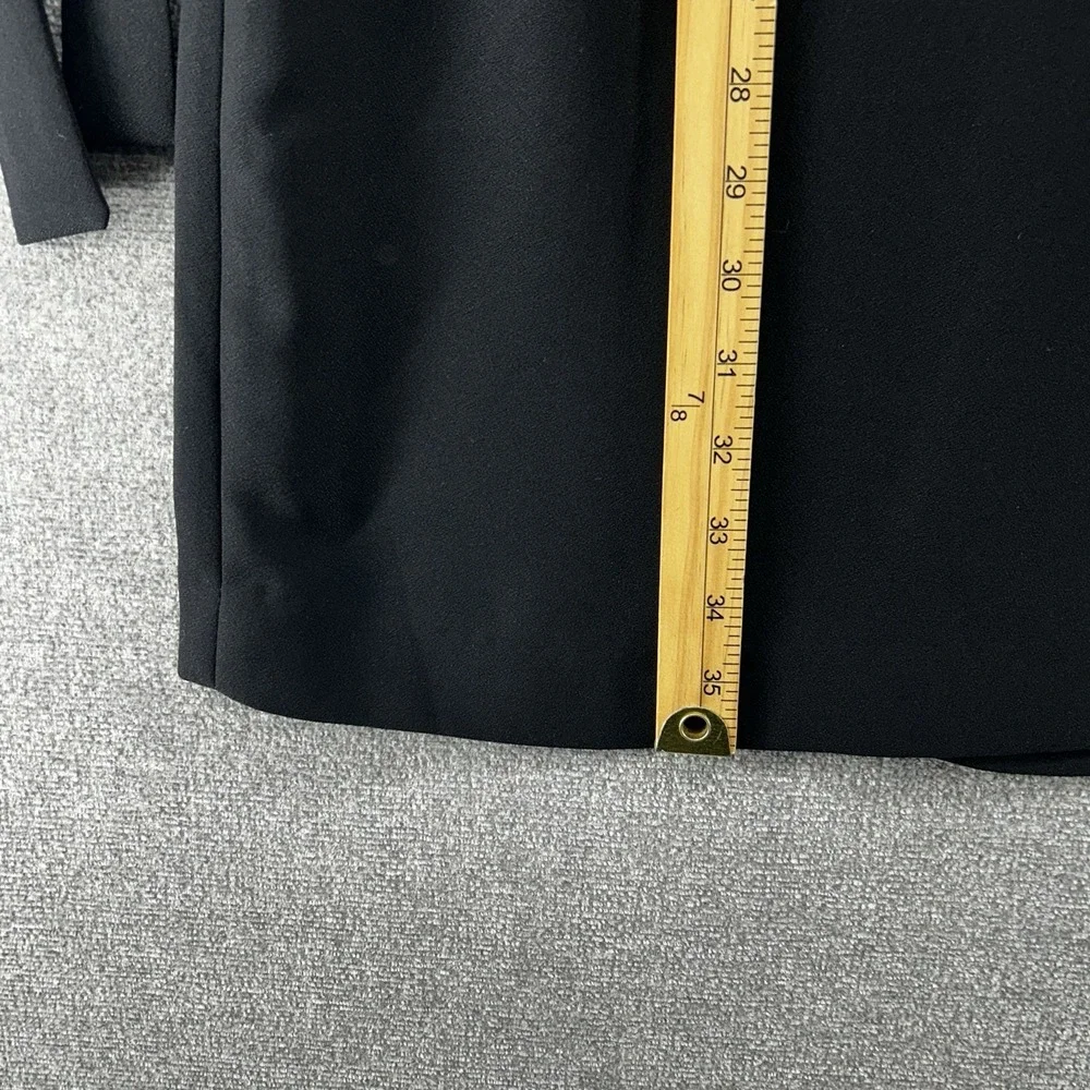 Banana Republic Shift Dress Women Size 4 Black Bow Cuff Casual